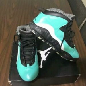 Jordan retro 10 X custom steel blue size 13